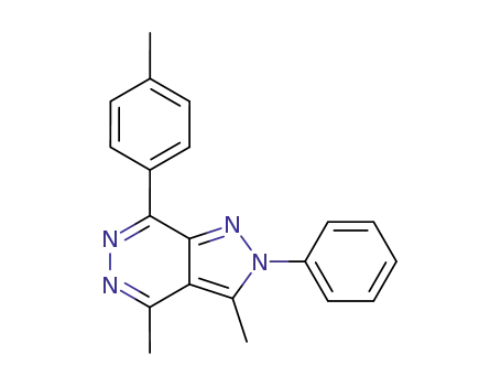 Molecular Structure of 63515-07-1 (2H-Pyrazolo[3,4-d]pyridazine,
3,4-dimethyl-7-(4-methylphenyl)-2-phenyl-)