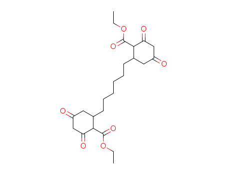 Cyclohexanecarboxylic acid, 2,2'-(1,6-hexanediyl)bis[4,6-dioxo-, diethyl
ester