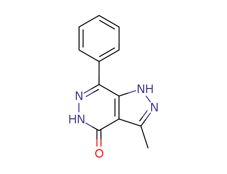 Molecular Structure of 62538-44-7 (4H-Pyrazolo[3,4-d]pyridazin-4-one, 1,5-dihydro-3-methyl-7-phenyl-)