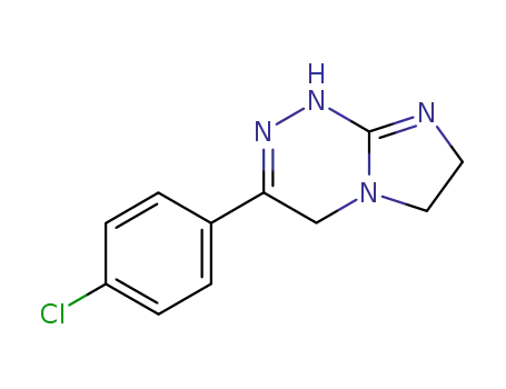 Molecular Structure of 27450-27-7 (Imidazo[2,1-c][1,2,4]triazine, 3-(4-chlorophenyl)-4,6,7,8-tetrahydro-)