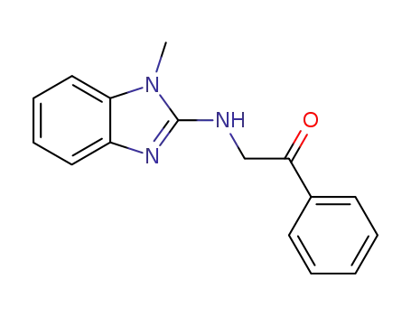 Molecular Structure of 62693-52-1 (Ethanone, 2-[(1-methyl-1H-benzimidazol-2-yl)amino]-1-phenyl-)