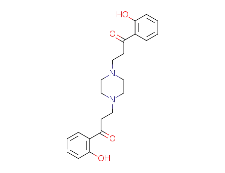 Molecular Structure of 38373-87-4 (1-Propanone, 3,3'-(1,4-piperazinediyl)bis[1-(2-hydroxyphenyl)-)