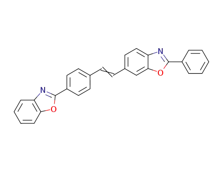 Molecular Structure of 67563-02-4 (Benzoxazole, 6-[2-[4-(2-benzoxazolyl)phenyl]ethenyl]-2-phenyl-)