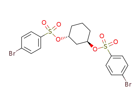 Molecular Structure of 109511-54-8 (<i>trans</i>-1,3-bis-(4-bromo-benzenesulfonyloxy)-cyclohexane)