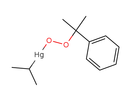 Molecular Structure of 37117-16-1 (Mercury, (1-methylethyl)[(1-methyl-1-phenylethyl)dioxy]-)