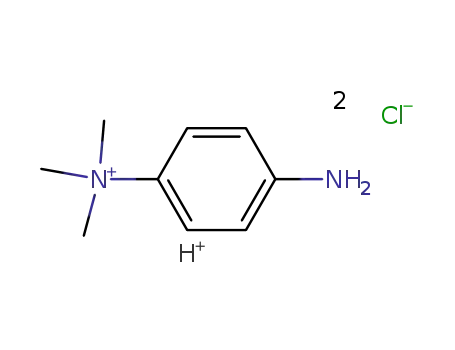 Molecular Structure of 2642-53-7 (Benzenaminium, 4-amino-N,N,N-trimethyl-, chloride)