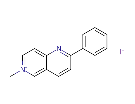 Molecular Structure of 61327-57-9 (1,6-Naphthyridinium, 6-methyl-2-phenyl-, iodide)