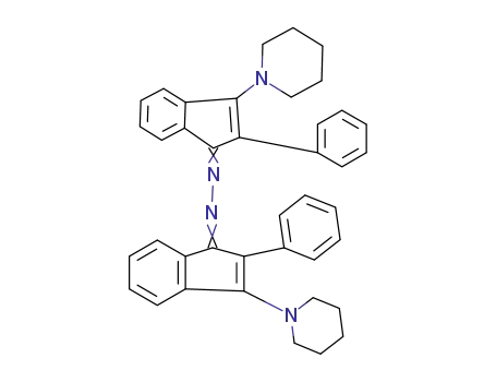 Molecular Structure of 62325-65-9 (1H-Inden-1-one, 2-phenyl-3-(1-piperidinyl)-,
[2-phenyl-3-(1-piperidinyl)-1H-inden-1-ylidene]hydrazone)