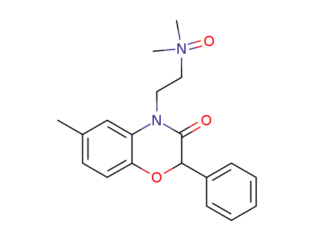 Molecular Structure of 65726-05-8 (2H-1,4-Benzoxazin-3(4H)-one,
4-[2-(dimethyloxidoamino)ethyl]-6-methyl-2-phenyl-)