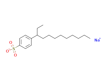 Molecular Structure of 2212-50-2 (Benzenesulfonic acid, 4-(1-ethyldecyl)-, sodium salt)