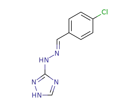 Molecular Structure of 89865-39-4 (Benzaldehyde, 4-chloro-, 1H-1,2,4-triazol-3-ylhydrazone)