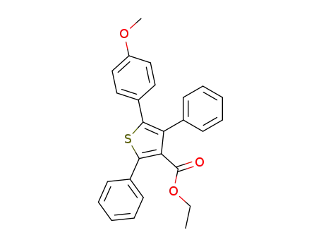 3-Thiophenecarboxylic acid, 5-(4-methoxyphenyl)-2,4-diphenyl-, ethyl
ester