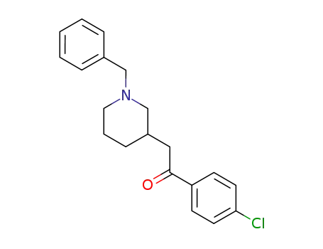 Molecular Structure of 64995-95-5 (Ethanone, 1-(4-chlorophenyl)-2-[1-(phenylmethyl)-3-piperidinyl]-)