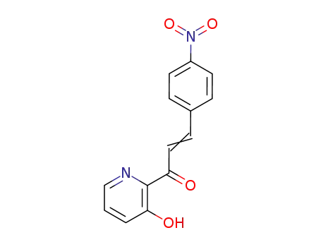 Molecular Structure of 63668-62-2 (2-Propen-1-one, 1-(3-hydroxy-2-pyridinyl)-3-(4-nitrophenyl)-)