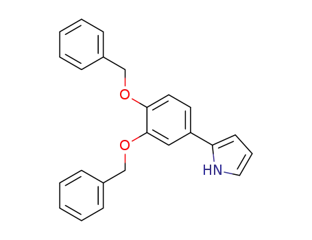 Molecular Structure of 63202-66-4 (1H-Pyrrole, 2-[3,4-bis(phenylmethoxy)phenyl]-)