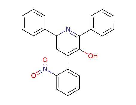 Molecular Structure of 65129-67-1 (3-Pyridinol, 4-(2-nitrophenyl)-2,6-diphenyl-)
