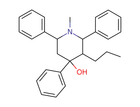 4-Piperidinol, 1-methyl-2,4,6-triphenyl-3-propyl-