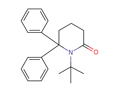 Molecular Structure of 61864-61-7 (2-Piperidinone, 1-(1,1-dimethylethyl)-6,6-diphenyl-)