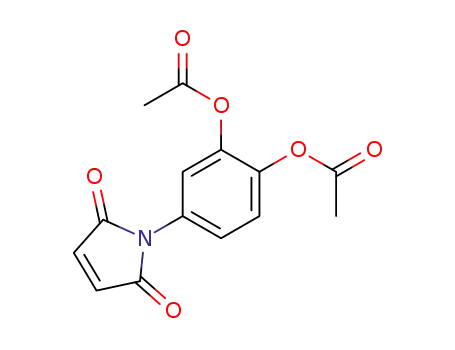 Molecular Structure of 71573-11-0 (1H-Pyrrole-2,5-dione, 1-[3,4-bis(acetyloxy)phenyl]-)