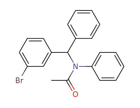 Molecular Structure of 63488-85-7 (Acetamide, N-[(3-bromophenyl)phenylmethyl]-N-phenyl-)