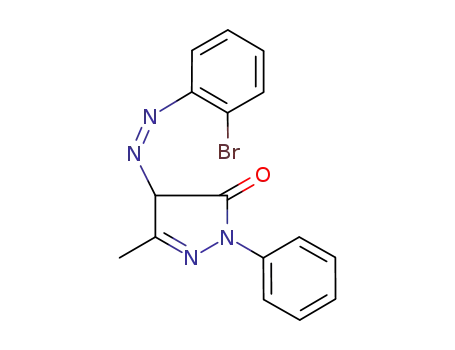 4-((2-Bromophenyl)diazenyl)-5-methyl-2-phenyl-2,4-dihydro-3H-pyrazol-3-one