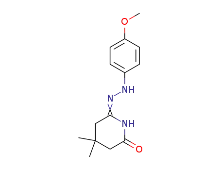 Molecular Structure of 62565-17-7 (2,6-Piperidinedione, 4,4-dimethyl-, mono[(4-methoxyphenyl)hydrazone])