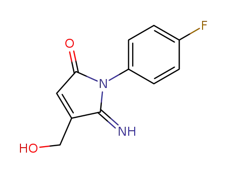 Molecular Structure of 61610-37-5 (2H-Pyrrol-2-one,
1-(4-fluorophenyl)-1,5-dihydro-4-(hydroxymethyl)-5-imino-)