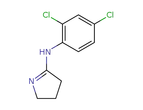 Molecular Structure of 51170-87-7 (N-(2,4-dichlorophenyl)-4,5-dihydro-3H-pyrrol-2-amine)