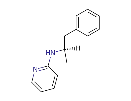 Molecular Structure of 64138-56-3 (2-Pyridinamine, N-(1-methyl-2-phenylethyl)-, (R)-)