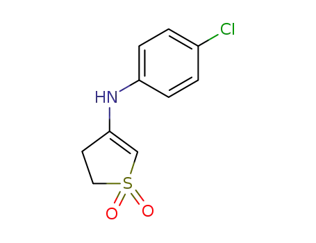Molecular Structure of 55357-72-7 (3-Thiophenamine, N-(4-chlorophenyl)-4,5-dihydro-, 1,1-dioxide)