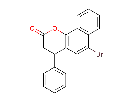2H-Naphtho[1,2-b]pyran-2-one, 6-bromo-3,4-dihydro-4-phenyl-