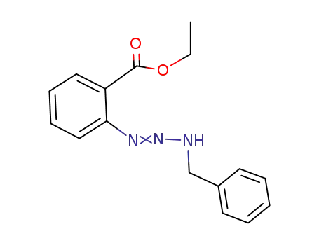 Molecular Structure of 38257-61-3 (Benzoic acid, 2-[3-(phenylmethyl)-1-triazenyl]-, ethyl ester)