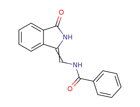 Molecular Structure of 63186-16-3 (Benzamide, N-[(2,3-dihydro-3-oxo-1H-isoindol-1-ylidene)methyl]-)