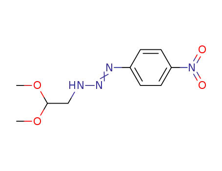 Molecular Structure of 65479-14-3 (1-Triazene, 1-(2,2-dimethoxyethyl)-3-(4-nitrophenyl)-)