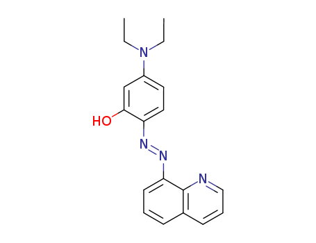 Molecular Structure of 15968-27-1 (Phenol, 5-(diethylamino)-2-(8-quinolinylazo)-)