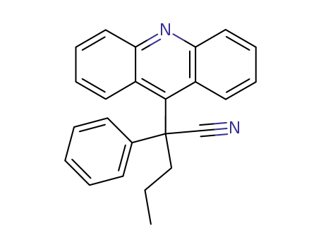 Molecular Structure of 65434-87-9 (9-Acridineacetonitrile, a-phenyl-a-propyl-)