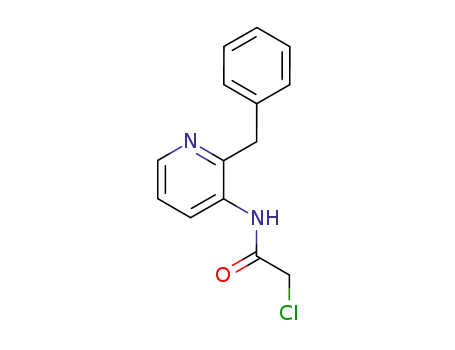 Molecular Structure of 61338-03-2 (Acetamide, 2-chloro-N-[2-(phenylmethyl)-3-pyridinyl]-)