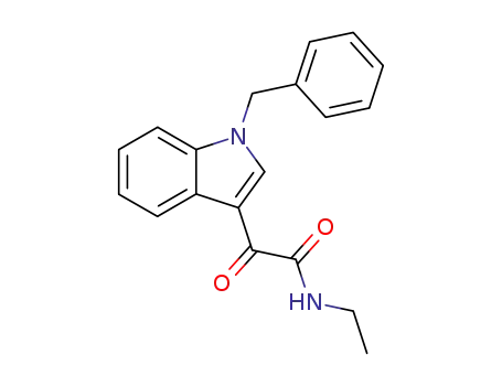 Molecular Structure of 55654-77-8 (1H-Indole-3-acetamide, N-ethyl-a-oxo-1-(phenylmethyl)-)