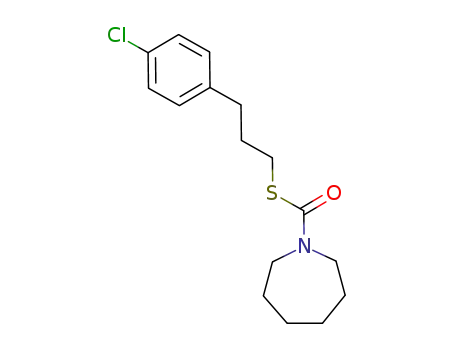 Molecular Structure of 61133-49-1 (1H-Azepine-1-carbothioic acid, hexahydro-,
S-[3-(4-chlorophenyl)propyl] ester)