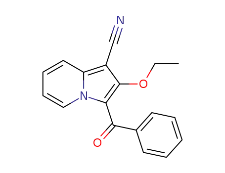 Molecular Structure of 63014-86-8 (1-Indolizinecarbonitrile, 3-benzoyl-2-ethoxy-)