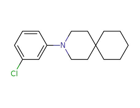Molecular Structure of 62550-89-4 (3-Azaspiro[5.5]undecane, 3-(3-chlorophenyl)-)