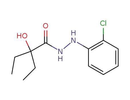 Butanoic acid,2-ethyl-2-hydroxy-, 2-(2-chlorophenyl)hydrazide