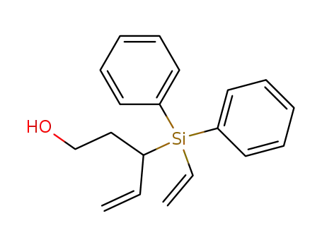 Molecular Structure of 63453-07-6 (4-Penten-1-ol, 3-(ethenyldiphenylsilyl)-)