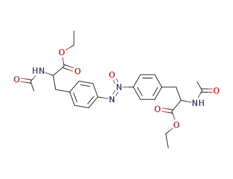 Molecular Structure of 63275-54-7 (L-Phenylalanine, 4,4'-azoxybis[N-acetyl-, diethyl ester)
