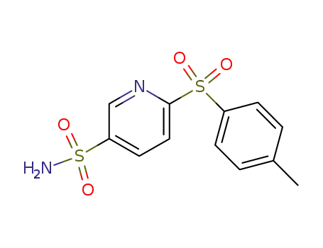 Molecular Structure of 64356-46-3 (3-Pyridinesulfonamide, 6-[(4-methylphenyl)sulfonyl]-)