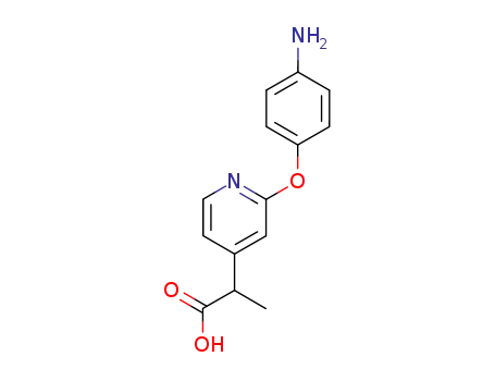 Molecular Structure of 51363-14-5 (4-Pyridineacetic acid, 2-(4-aminophenoxy)-a-methyl-)