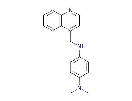 Molecular Structure of 52688-65-0 (1,4-Benzenediamine, N,N-dimethyl-N'-(4-quinolinylmethyl)-)
