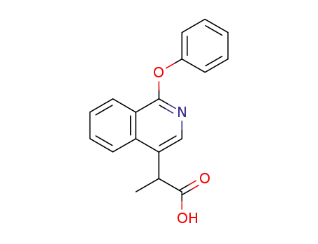 Molecular Structure of 51363-49-6 (4-Isoquinolineacetic acid, a-methyl-1-phenoxy-)