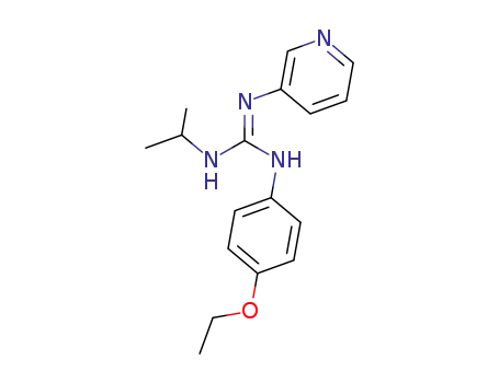 Molecular Structure of 61759-97-5 (Guanidine, N-(4-ethoxyphenyl)-N'-(1-methylethyl)-N''-3-pyridinyl-)