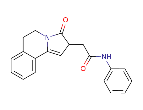 Molecular Structure of 61211-42-5 (Pyrrolo[2,1-a]isoquinoline-2-acetamide,
2,3,5,6-tetrahydro-3-oxo-N-phenyl-)